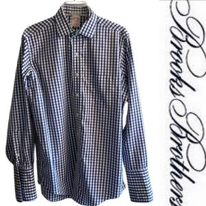 SALE Brooks Brothers Traditional Fit Non Iron Shirt Size 15 1/2 - 34